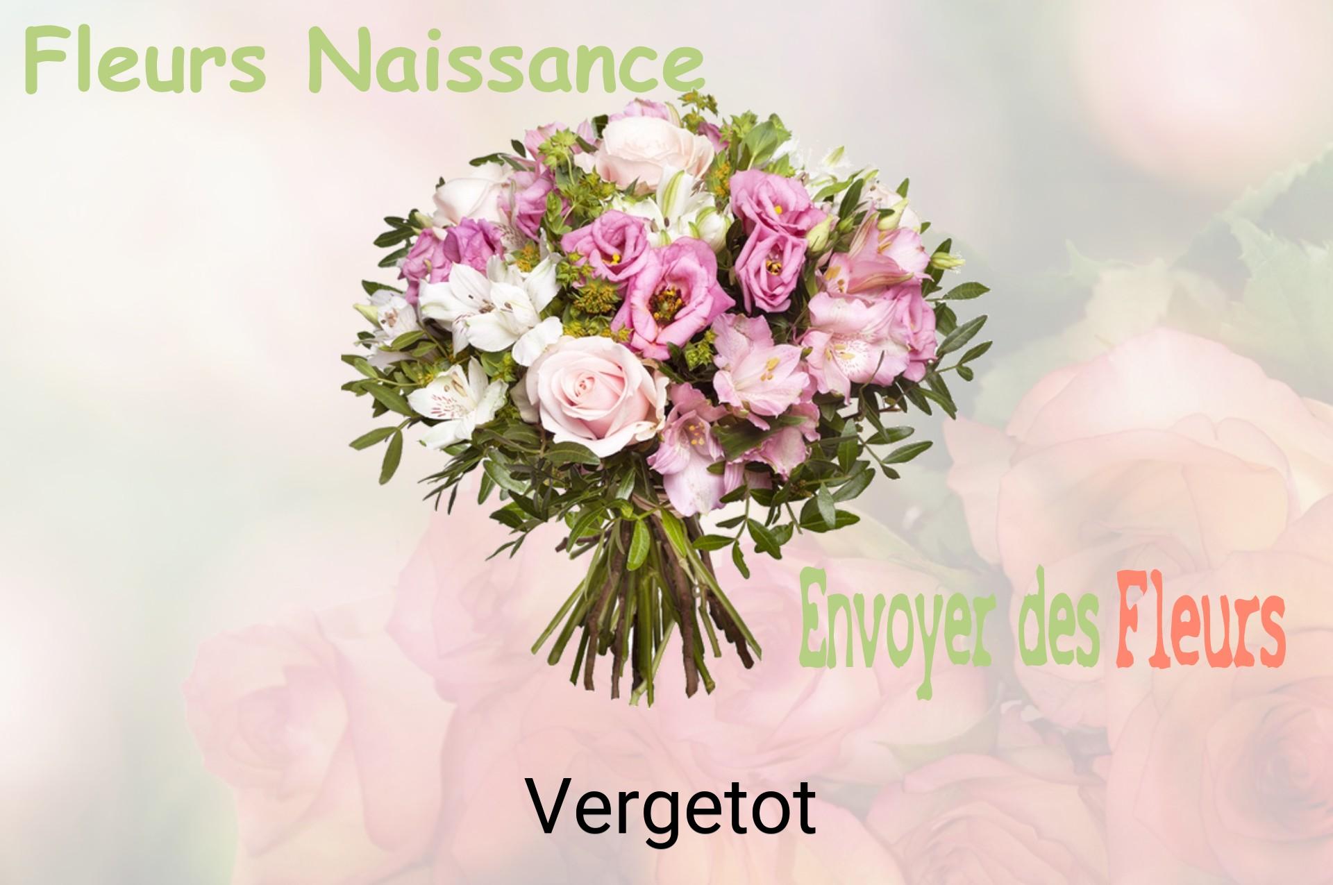 Bouquet de fleurs de naissance livré à Vergetot